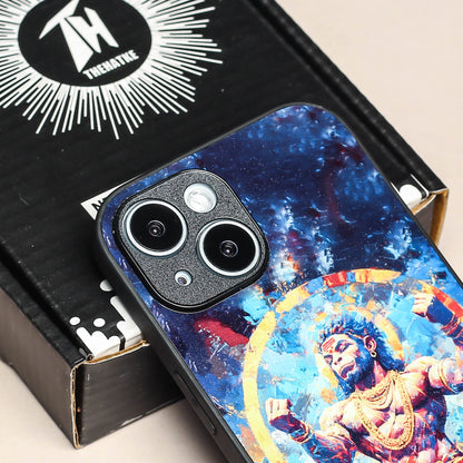 Hanuman ji 1st Designer Metal Back cover for Apple Iphone 14 Plus