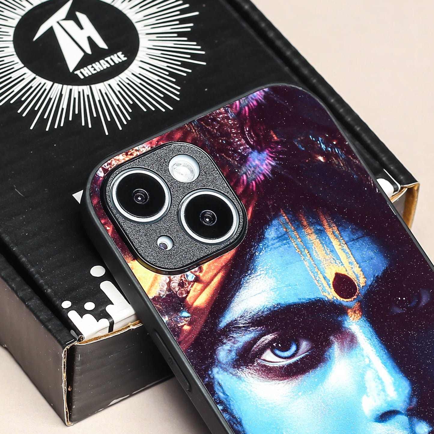 Krishna ji 1st Designer Metal Back cover for Apple Iphone 14