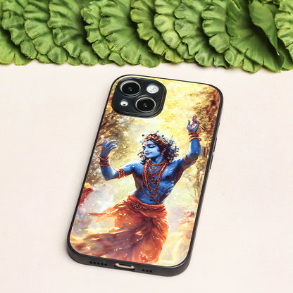 Krishna ji 3rd Designer Metal Back cover for Apple Iphone 14 Plus