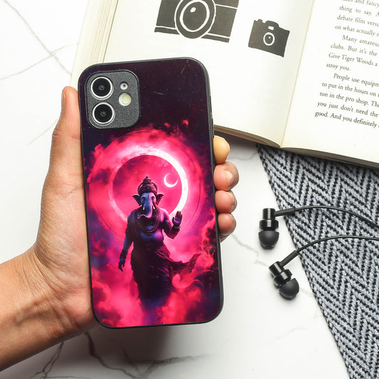 Ganesh ji 4th Designer Metal Back cover for Apple Iphone 11