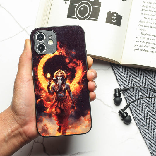 Ganesh ji 3rd Designer Metal Back cover for Apple Iphone 11