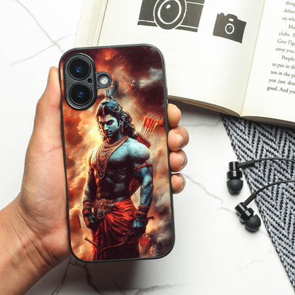 Ram ji 2nd Designer Metal Back cover for Apple Iphone 16 Plus