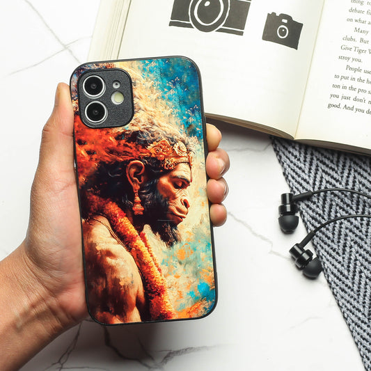Hanuman ji 3rd Designer Metal Back cover for Apple Iphone 12