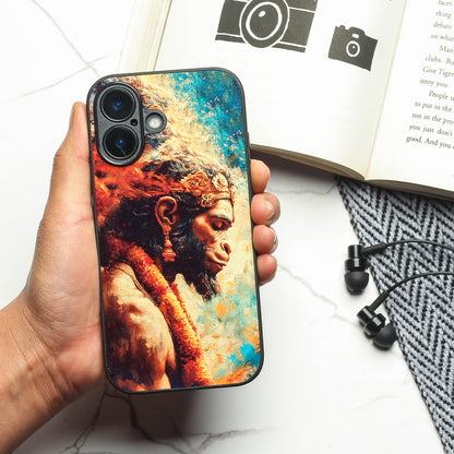Hanuman ji 3rd Designer Metal Back cover for Apple Iphone 16 Plus