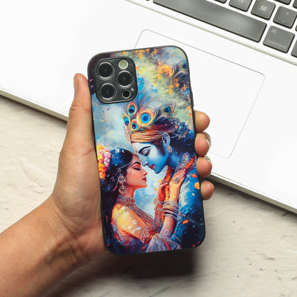 Radha Krishna Designer Metal Back cover for Apple Iphone 12 Pro