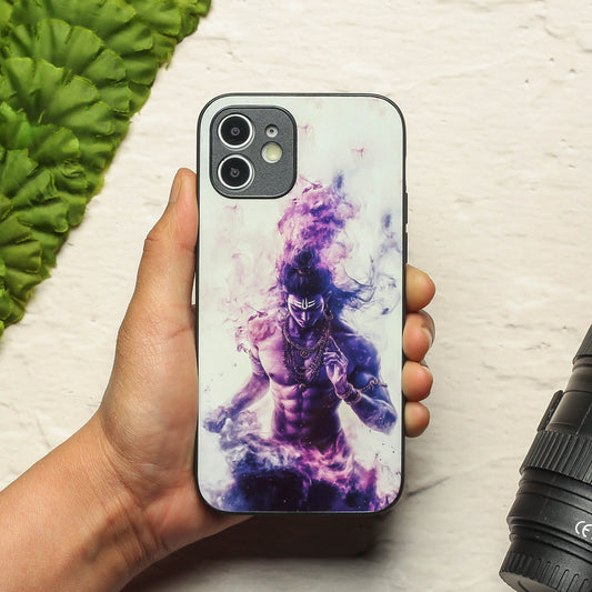 Mahadev ji 3rd Designer Metal Back cover for Apple Iphone 12