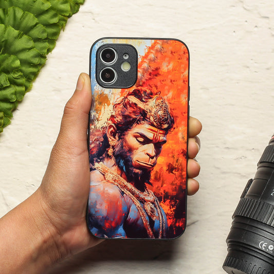 Hanuman ji 4th Designer Metal Back cover for Apple Iphone 12