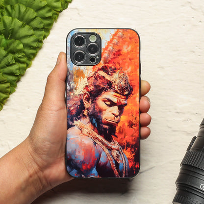 Hanuman ji 4th Designer Metal Back cover for Apple Iphone 12 Pro Max