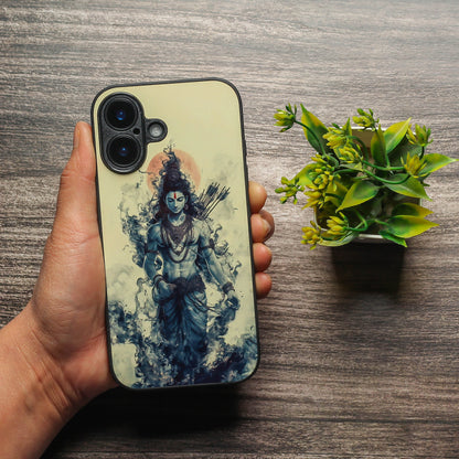 Ram ji 4th Designer Metal Back cover for Apple Iphone 16 Plus