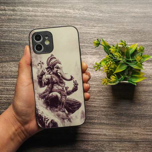 Ganesh ji 6th Designer Metal Back cover for Apple Iphone 11