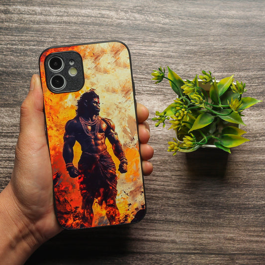 Hanuman ji 5th Designer Metal Back cover for Apple Iphone 12