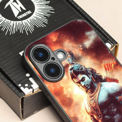 Ram ji 2nd Designer Metal Back cover for Apple Iphone 16 Plus