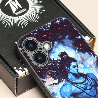 Mahadev ji 2nd Designer Metal Back cover for Apple Iphone 16 Plus