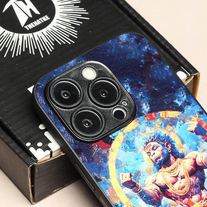 Hanuman ji 1st Designer Metal Back cover for Apple Iphone 14 Pro Max