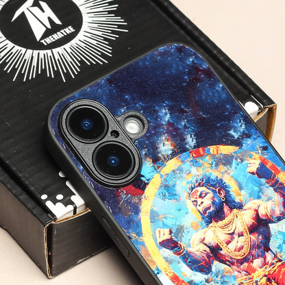Hanuman ji 1st Designer Metal Back cover for Apple Iphone 16 Plus