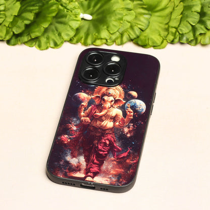 Ganesh ji 2nd Designer Metal Back cover for Apple Iphone 16 Pro