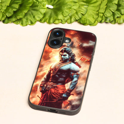 Ram ji 2nd Designer Metal Back cover for Apple Iphone 16 Plus