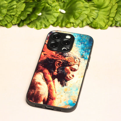 Hanuman ji 3rd Designer Metal Back cover for Apple Iphone 15 Pro Max