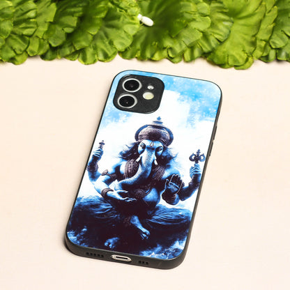 Ganesh ji 1st Designer Metal Back cover for Apple Iphone 12