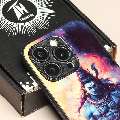 Mahadev ji 4th Designer Metal Back cover for Apple Iphone 13 Pro