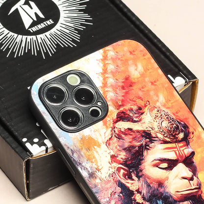 Hanuman ji 4th Designer Metal Back cover for Apple Iphone 12 Pro Max