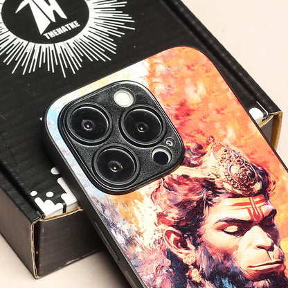 Hanuman ji 4th Designer Metal Back cover for Apple Iphone 14 Pro