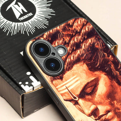 Mahadev ji 5th Designer Metal Back cover for Apple Iphone 16 Plus