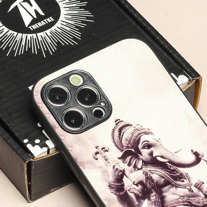 Ganesh ji 6th Designer Metal Back cover for Apple Iphone 11 Pro Max