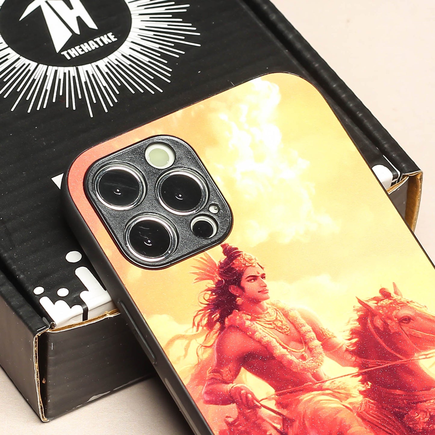 Krishna ji 5th Designer Metal Back cover for Apple Iphone 12 Pro Max