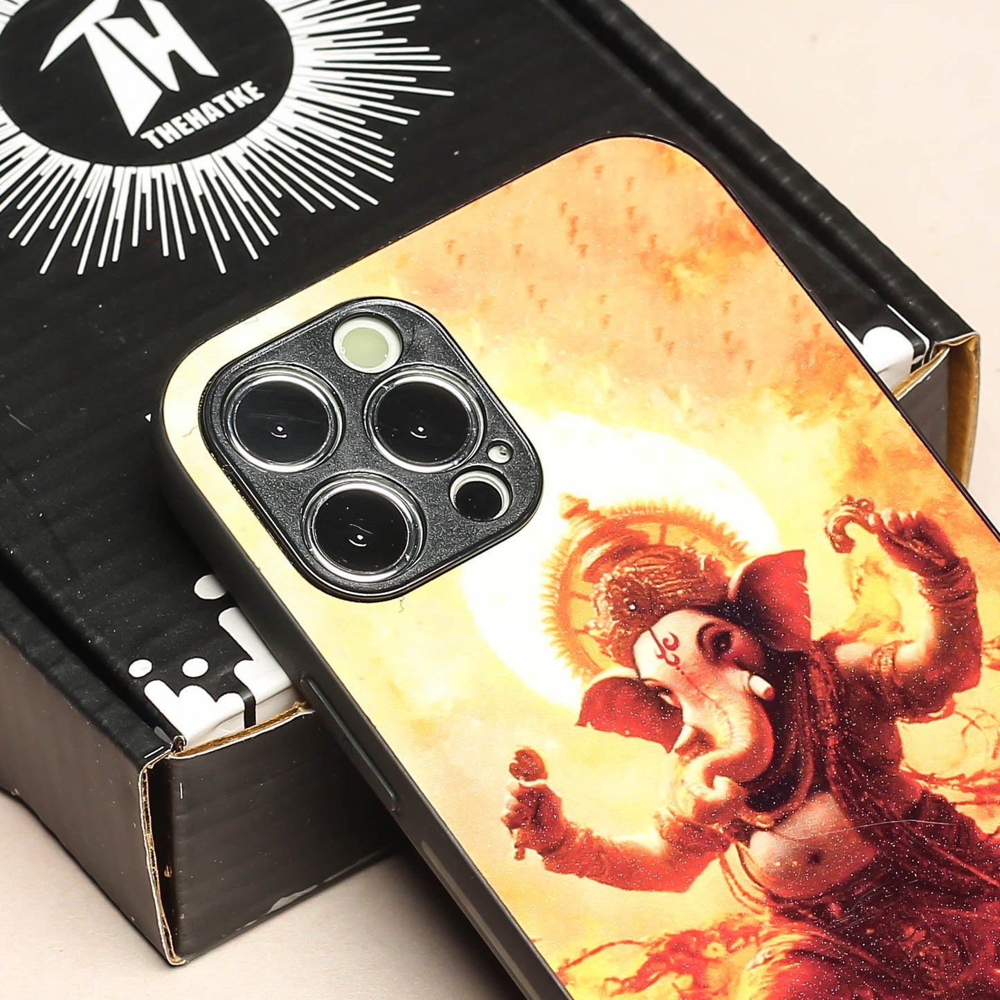 Ganesh ji 5th Designer Metal Back cover for Apple Iphone 11 Pro Max