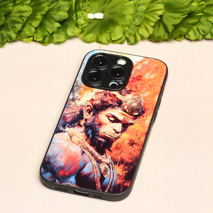 Hanuman ji 4th Designer Metal Back cover for Apple Iphone 14 Pro Max
